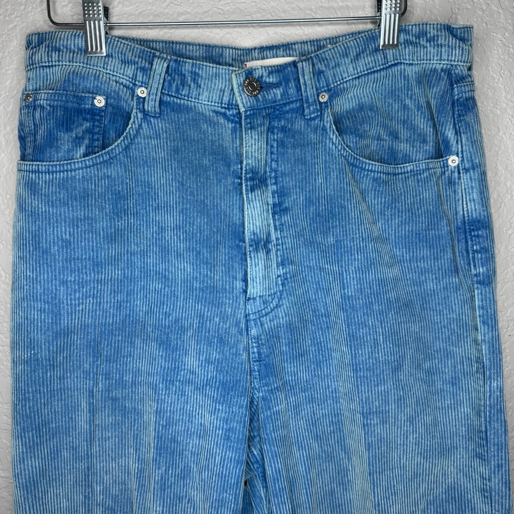 BDG Blue High Rise Wide Leg Corduroy Pants 32 - Picture 3 of 11